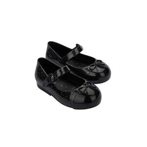 GENUINE MINI MELISSA SWEET LOVE BLACK GLITTER SHOES SIZE 11